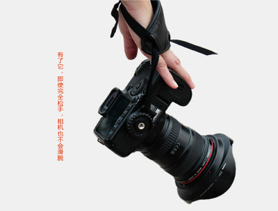 佳能索尼賓得單反數碼攝影配件 牛皮手腕帶實用評測